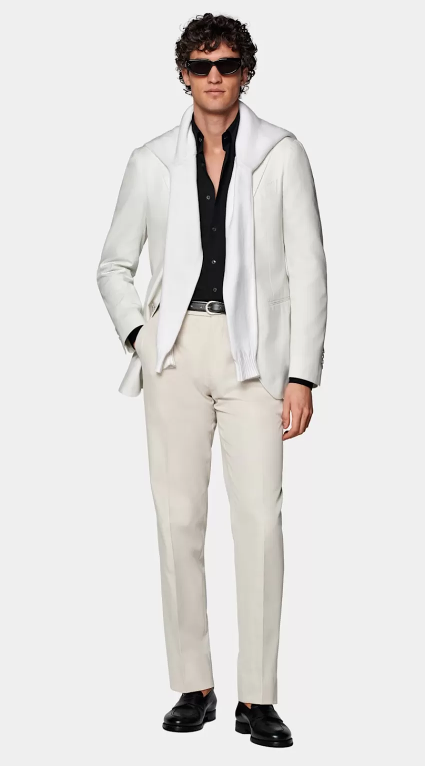 Suitsupply Havana Sakko Off-white Tailored Fit Aus Reine Baumwolle | Deutschland Sale