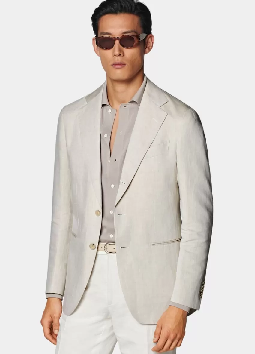 Suitsupply Havana Sakko Sand Tailored Fit Aus Leinen Baumwolle | Deutschland Online