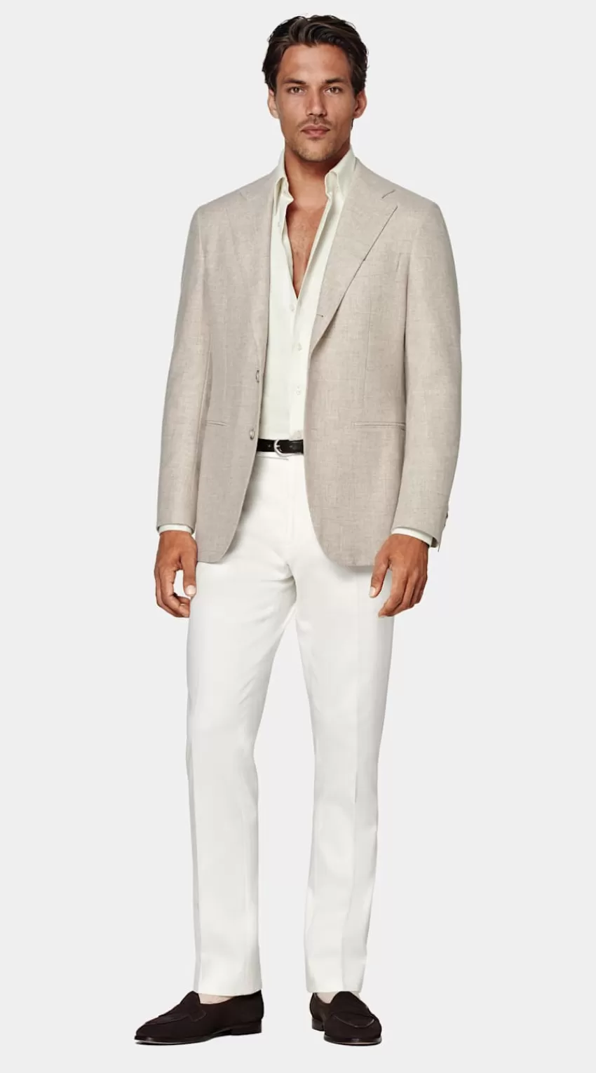 Suitsupply Havana Sakko Sand Tailored Fit Aus Pure Schurwolle | Deutschland New
