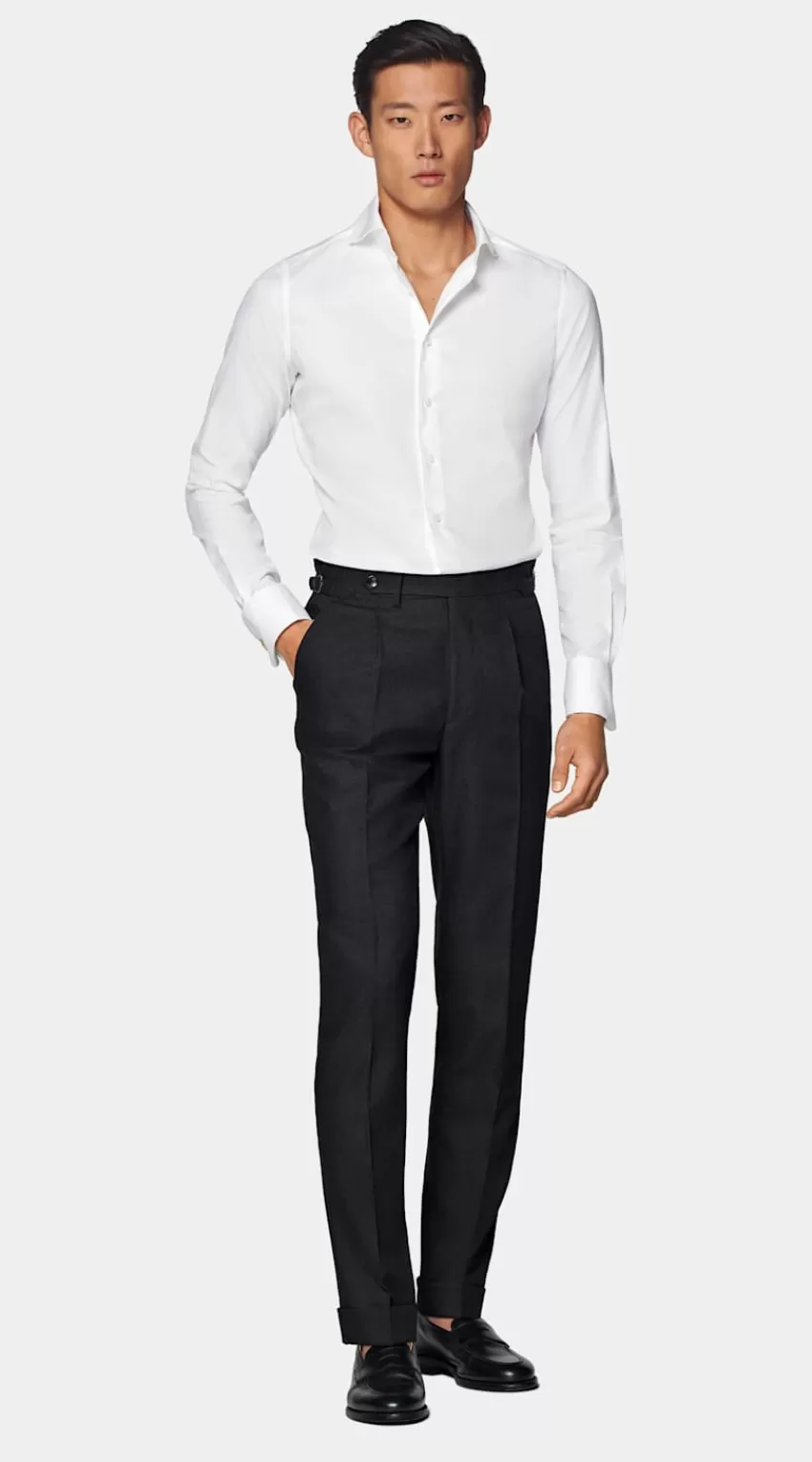 Suitsupply Hemd Weiß Doppelmanschette Slim Fit Aus Ägyptische Baumwolle | Deutschland Store