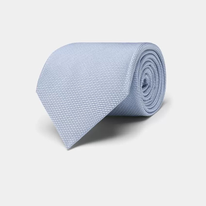 Suitsupply Krawatte Hellblau Aus Reine Seide | Deutschland Clearance