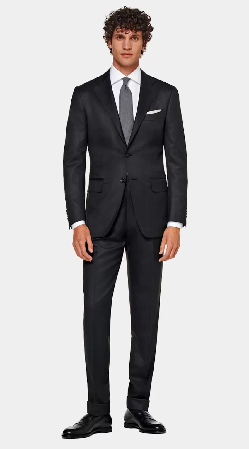 Suitsupply Lazio Anzug Dunkelgrau Tailored Fit Aus Wolle Kaschmir | Deutschland Online