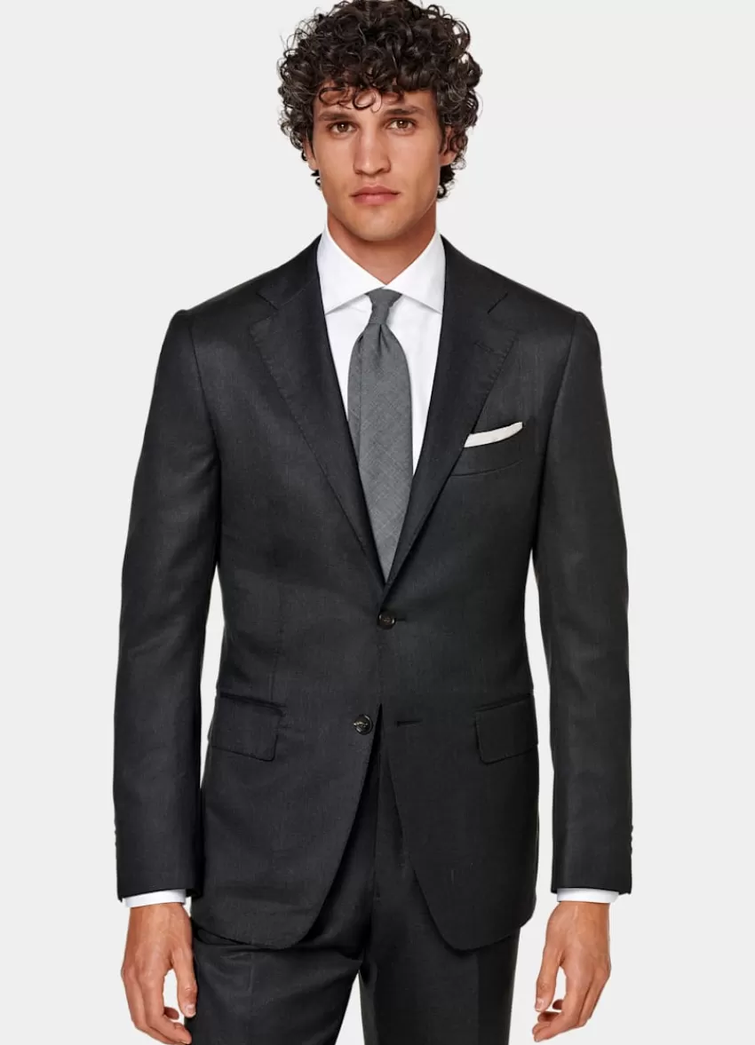 Suitsupply Lazio Anzug Dunkelgrau Tailored Fit Aus Wolle Kaschmir | Deutschland Online