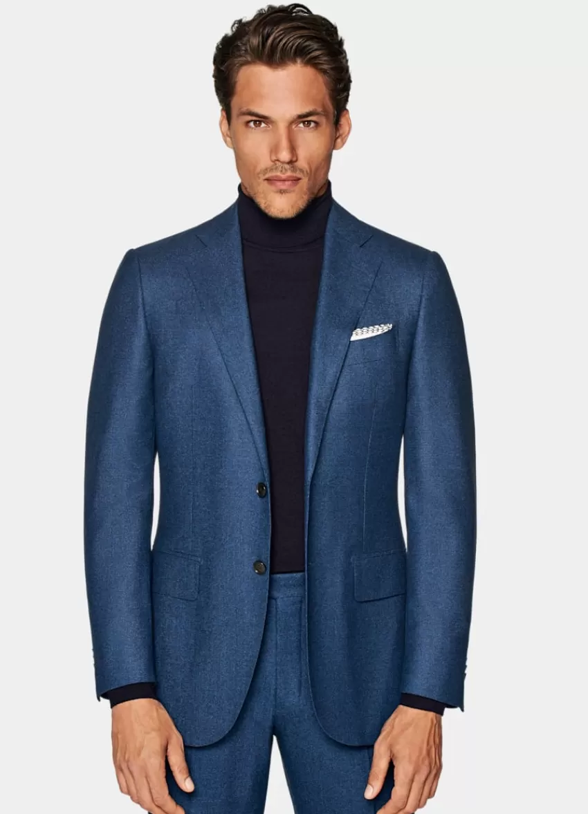 Suitsupply Lazio Anzug Mittelblau Tailored Fit Aus Pure S120er Schurwolle | Deutschland Cheap