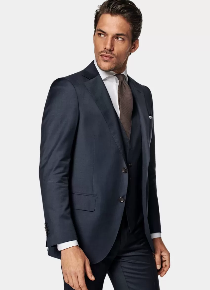 Suitsupply Lazio Anzugsakko Navy Tailored Fit Aus Pure S110er Schurwolle | Deutschland Clearance