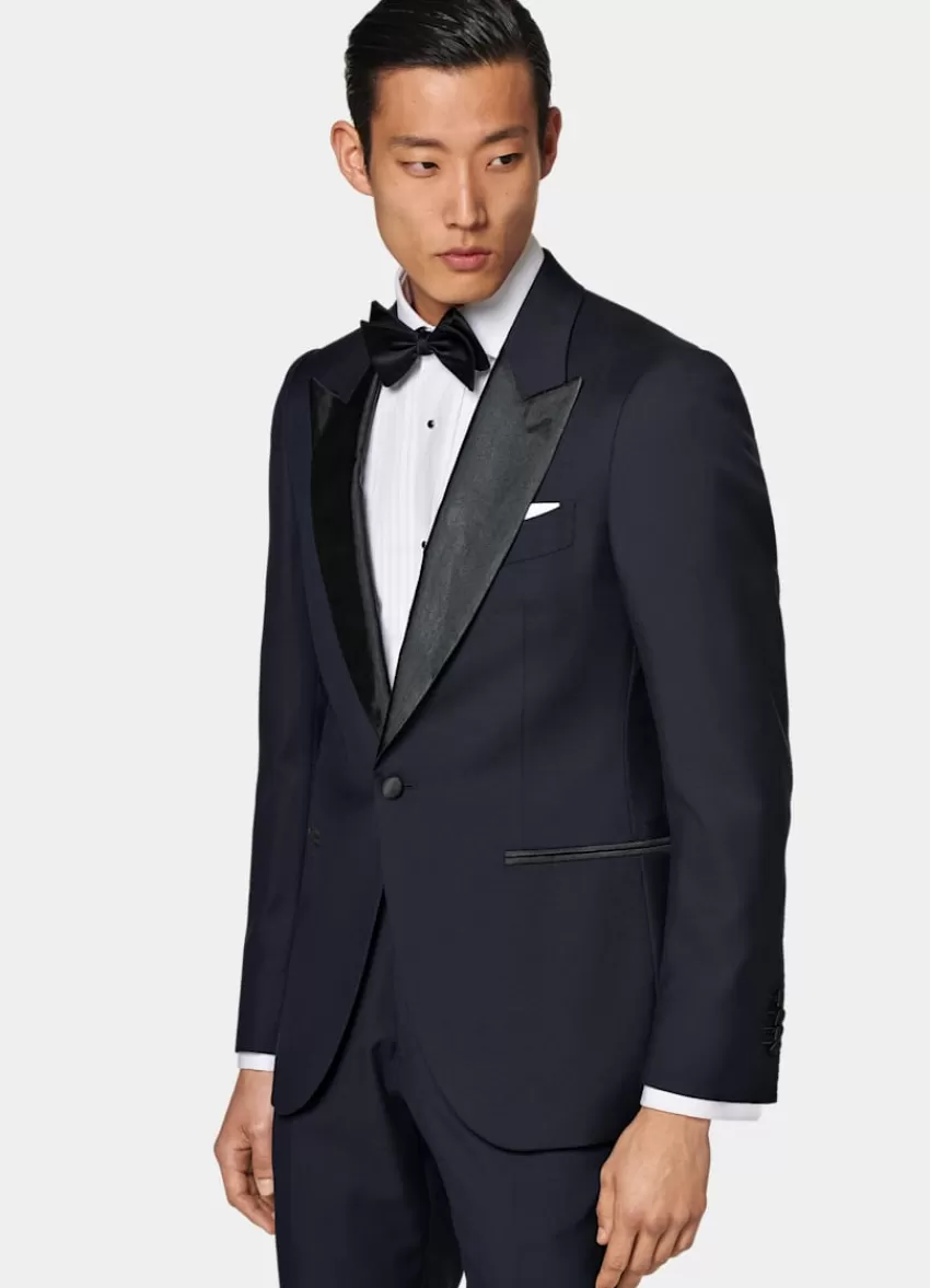 Suitsupply Lazio Smoking Navy Tailored Fit Aus Pure S110er Schurwolle | Deutschland New