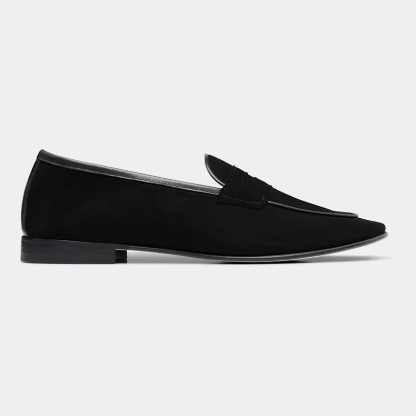 Suitsupply Loafer Schwarz Aus Italienisches Kalbvelours | Deutschland Cheap