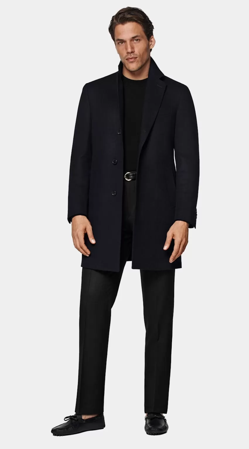 Suitsupply Mantel Navy Aus Pure Schurwolle | Deutschland Best Sale