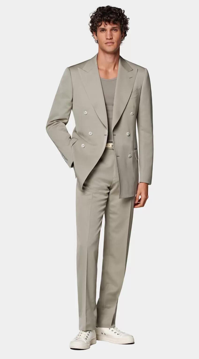 Suitsupply Milano Anzug Hellgrün Tailored Fit Aus Wolle Mohair | Deutschland Best
