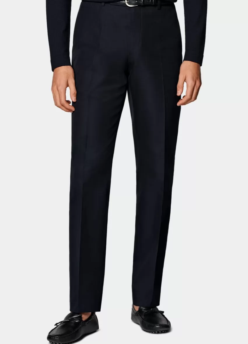 Suitsupply Milano Hose Navy Straight Leg Aus Reine Baumwolle | Deutschland Sale