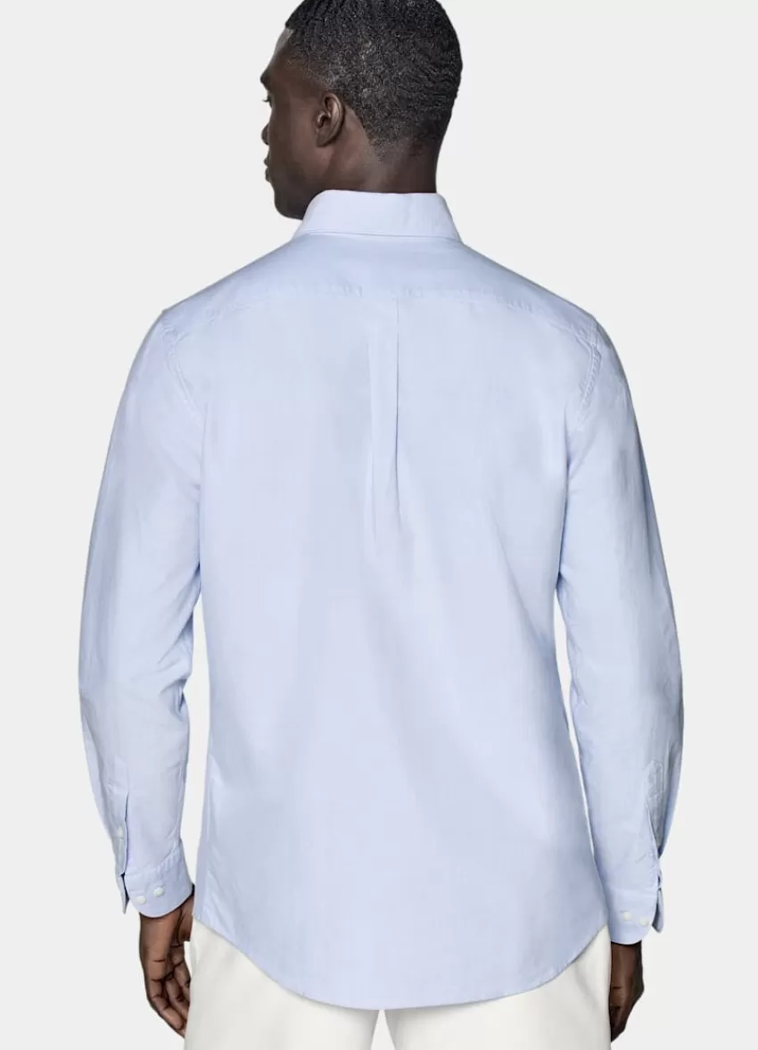 Suitsupply Oxford Hemd Hellblau Slim Fit Aus Ägyptische Baumwolle | Deutschland Flash Sale