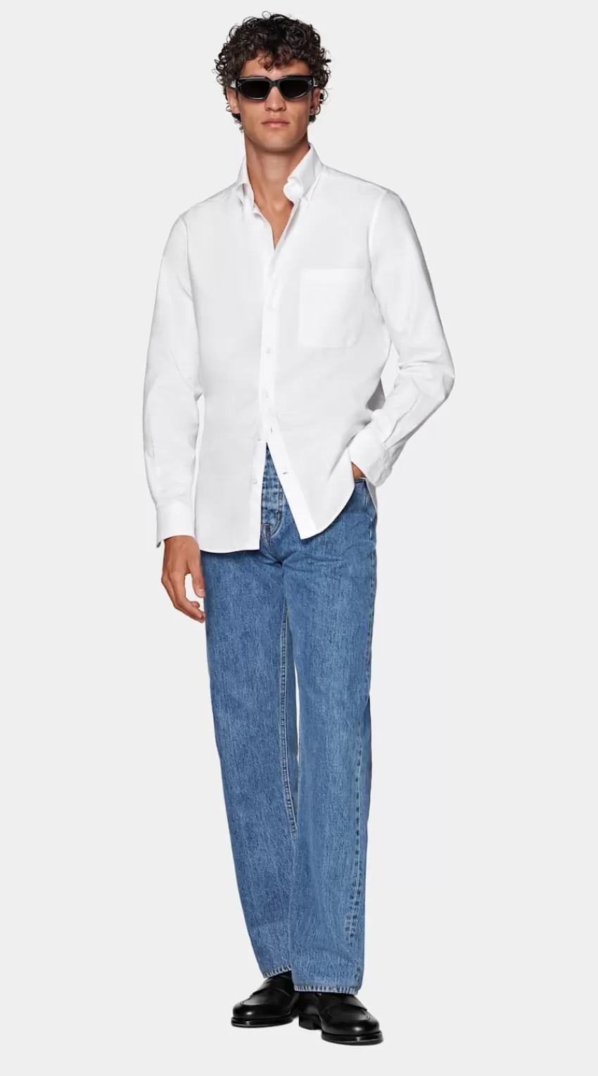 Suitsupply Oxford Hemd Weiß Slim Fit Aus Ägyptische Baumwolle | Deutschland Outlet