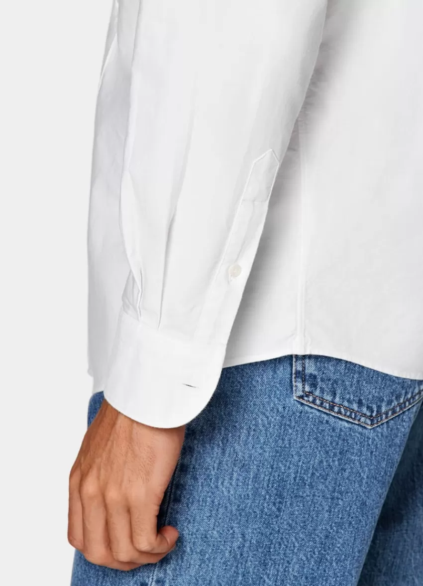 Suitsupply Oxford Hemd Weiß Slim Fit Aus Ägyptische Baumwolle | Deutschland Outlet