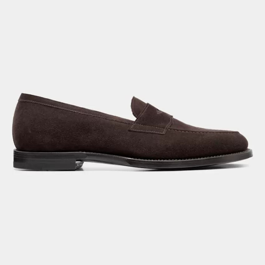 Suitsupply Penny Loafer Dunkelbraun Aus Italienisches Kalbvelours | Deutschland Clearance