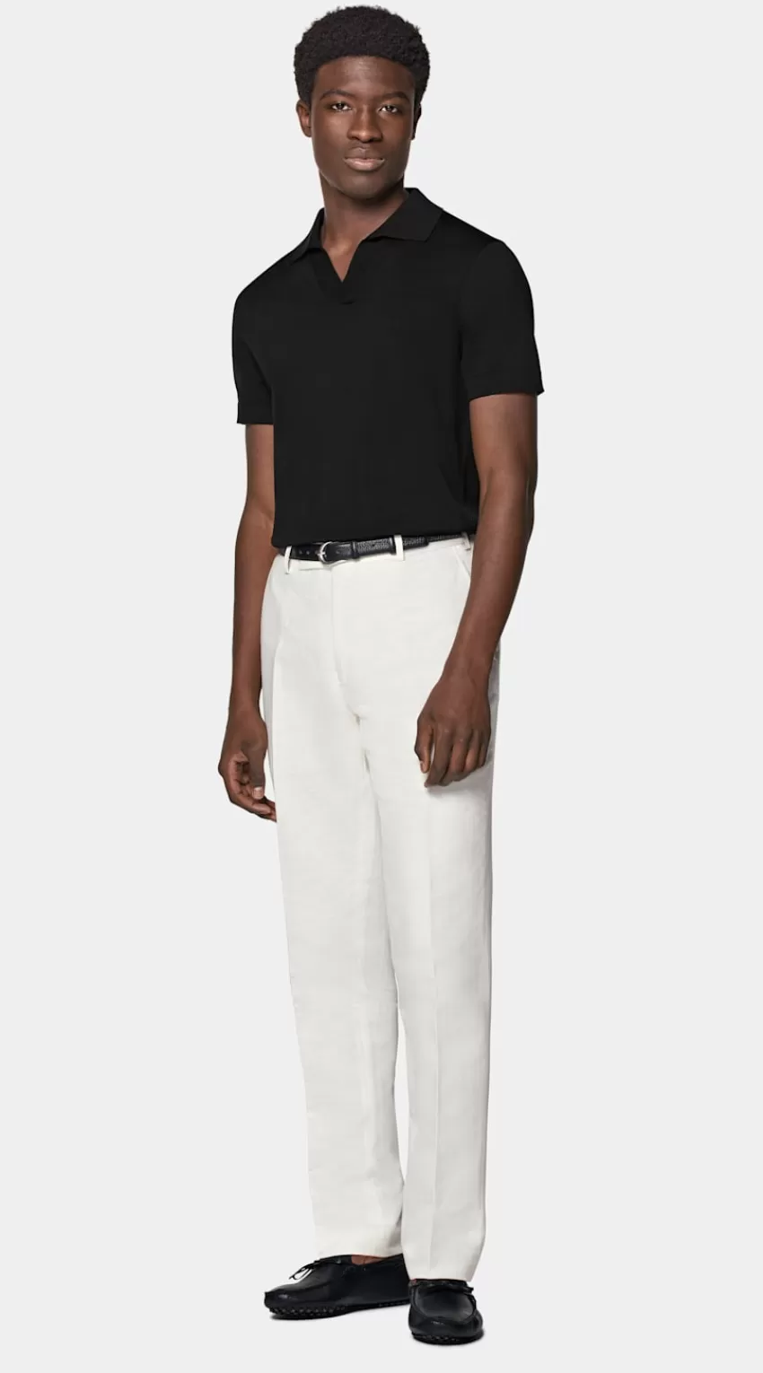 Suitsupply Poloshirt Knopffrei Schwarz Aus Kalifornische Baumwolle Und Maulbeerseide | Deutschland Best Sale