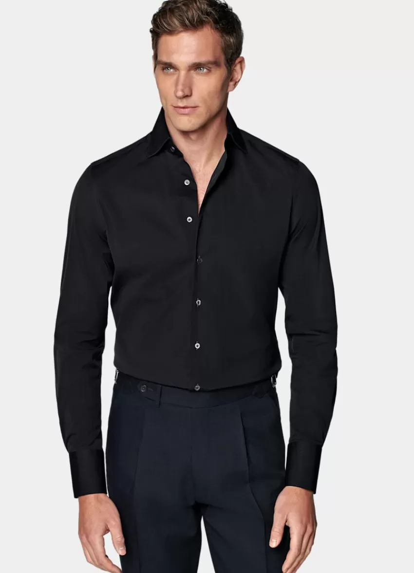 Suitsupply Popeline-Hemd Navy Extra Slim Fit Aus Stretch-Baumwolle Polyamid | Deutschland Cheap
