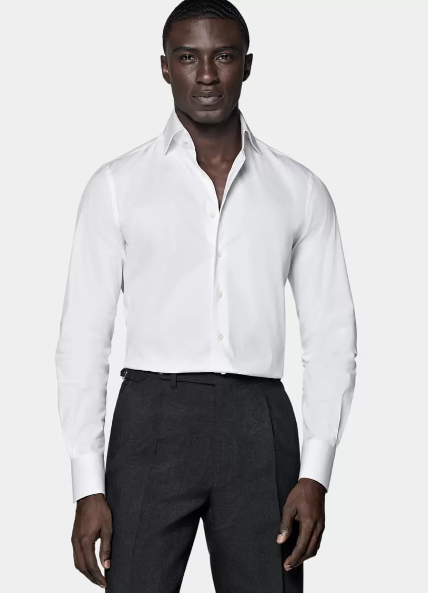 Suitsupply Popeline-Hemd Weiß In Extra Slim Fit Aus Stretch-Baumwolle Polyamid | Deutschland Best