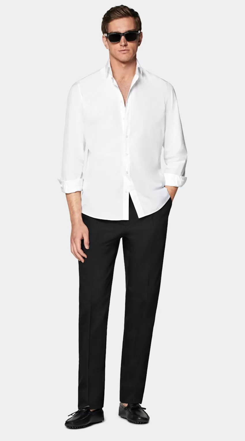 Suitsupply Popeline-Hemd Weiß In Slim Fit Aus Ägyptische Baumwolle | Deutschland New