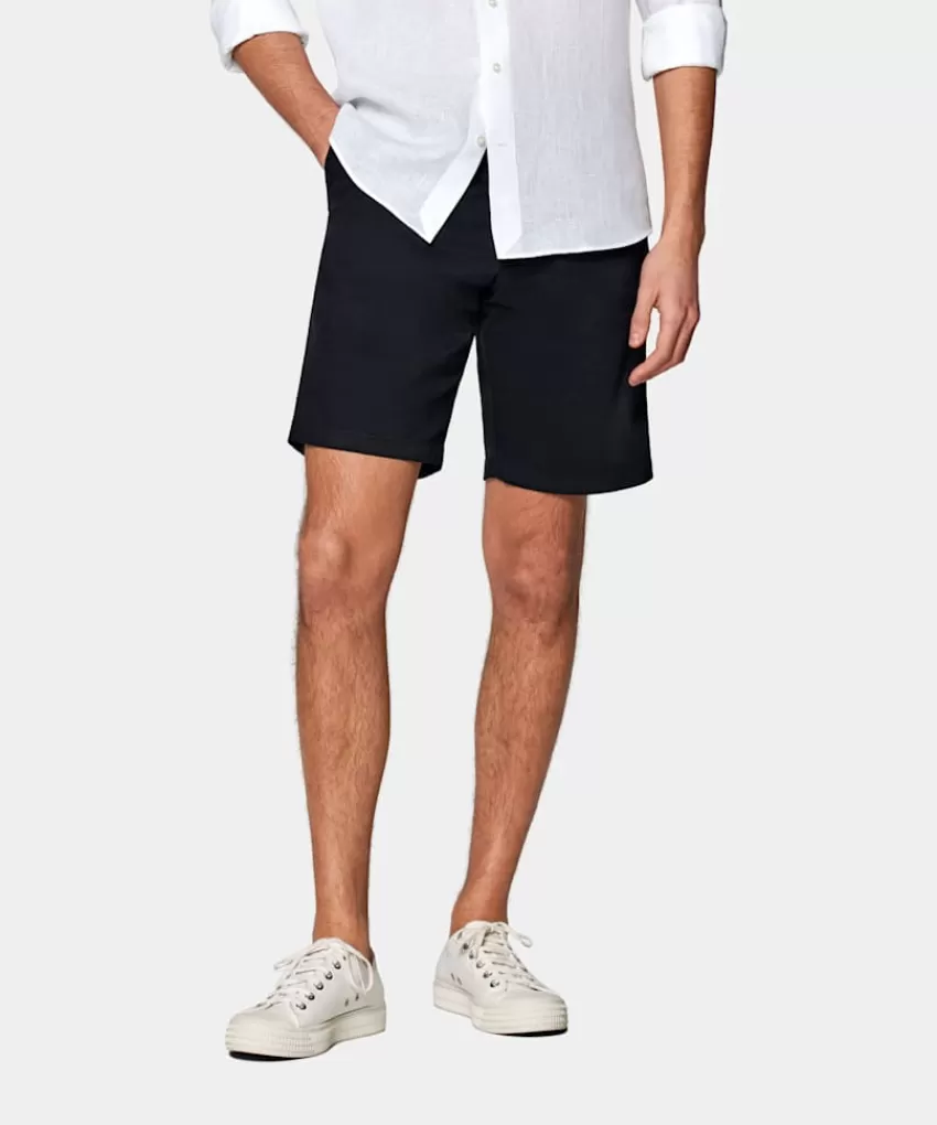 Suitsupply Porto Shorts Navy Aus Stretch-Baumwolle | Deutschland Store