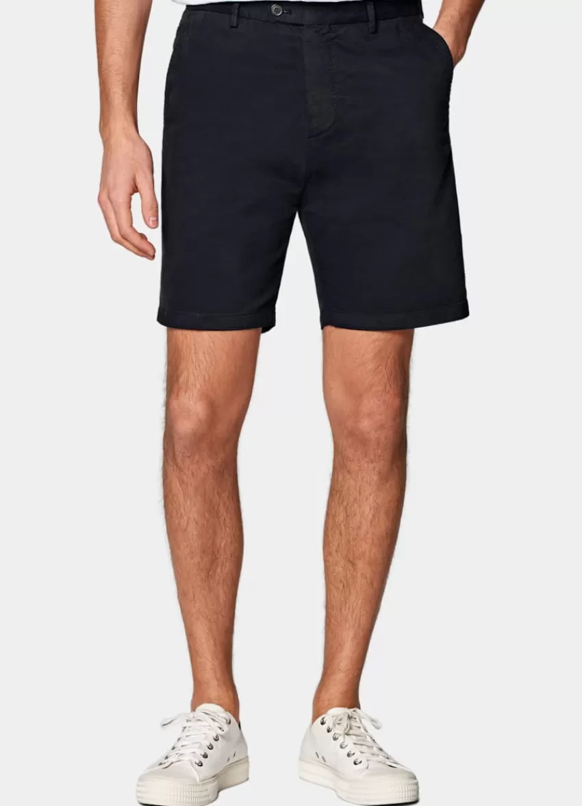 Suitsupply Porto Shorts Navy Aus Stretch-Baumwolle | Deutschland Store