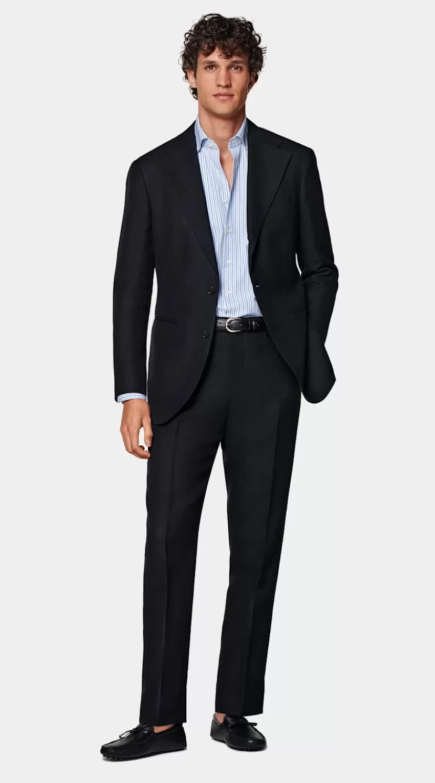 Suitsupply Roma Anzug Navy Relaxed Fit Aus Pures Leinen | Deutschland Online