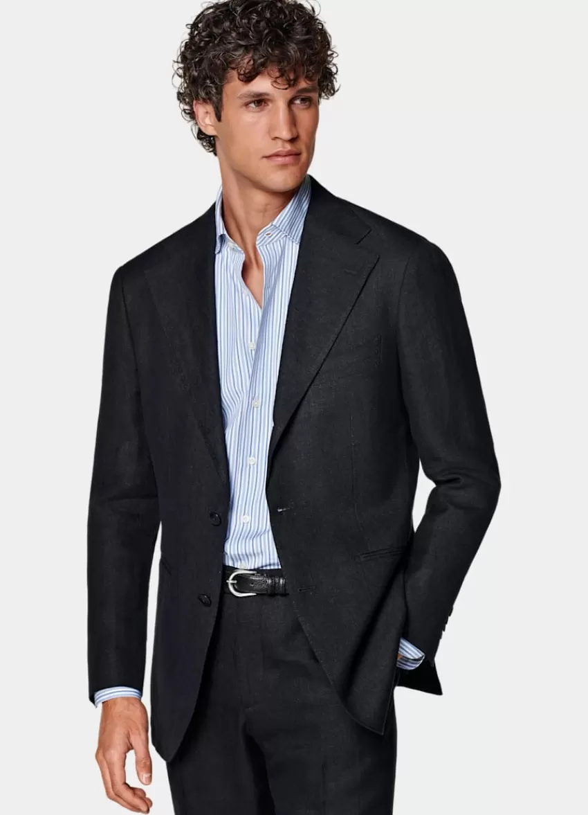 Suitsupply Roma Anzug Navy Relaxed Fit Aus Pures Leinen | Deutschland Online