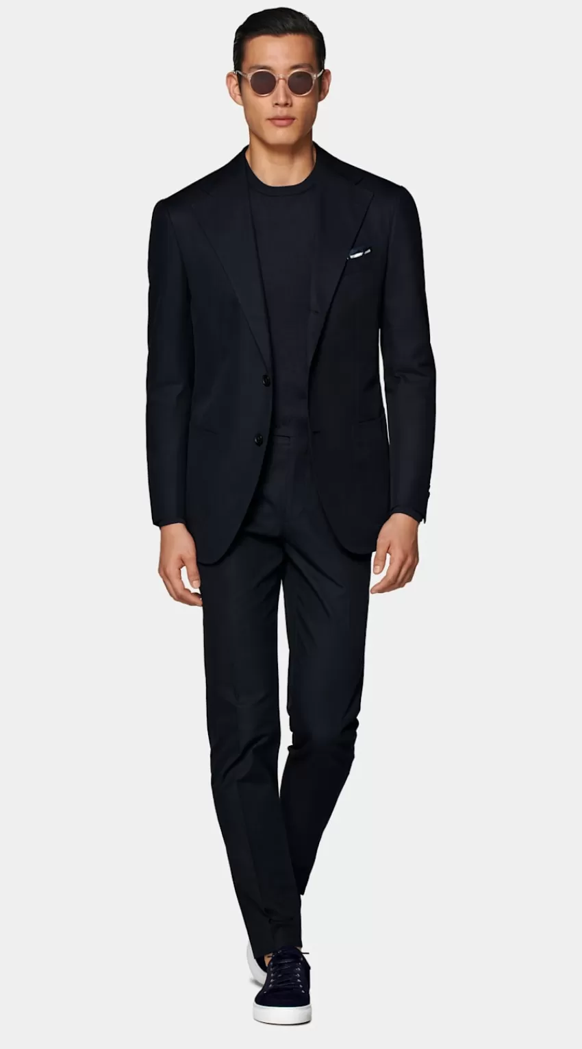 Suitsupply Roma Anzug Navy Relaxed Fit Aus Reine Baumwolle | Deutschland Hot