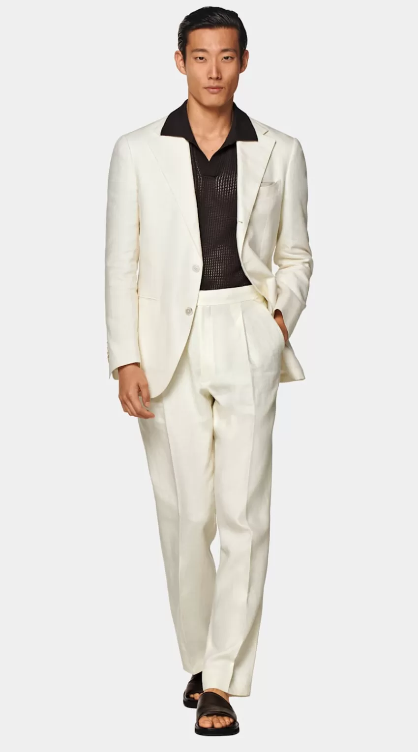Suitsupply Roma Anzug Off-white Relaxed Fit Aus Pures Leinen | Deutschland Online