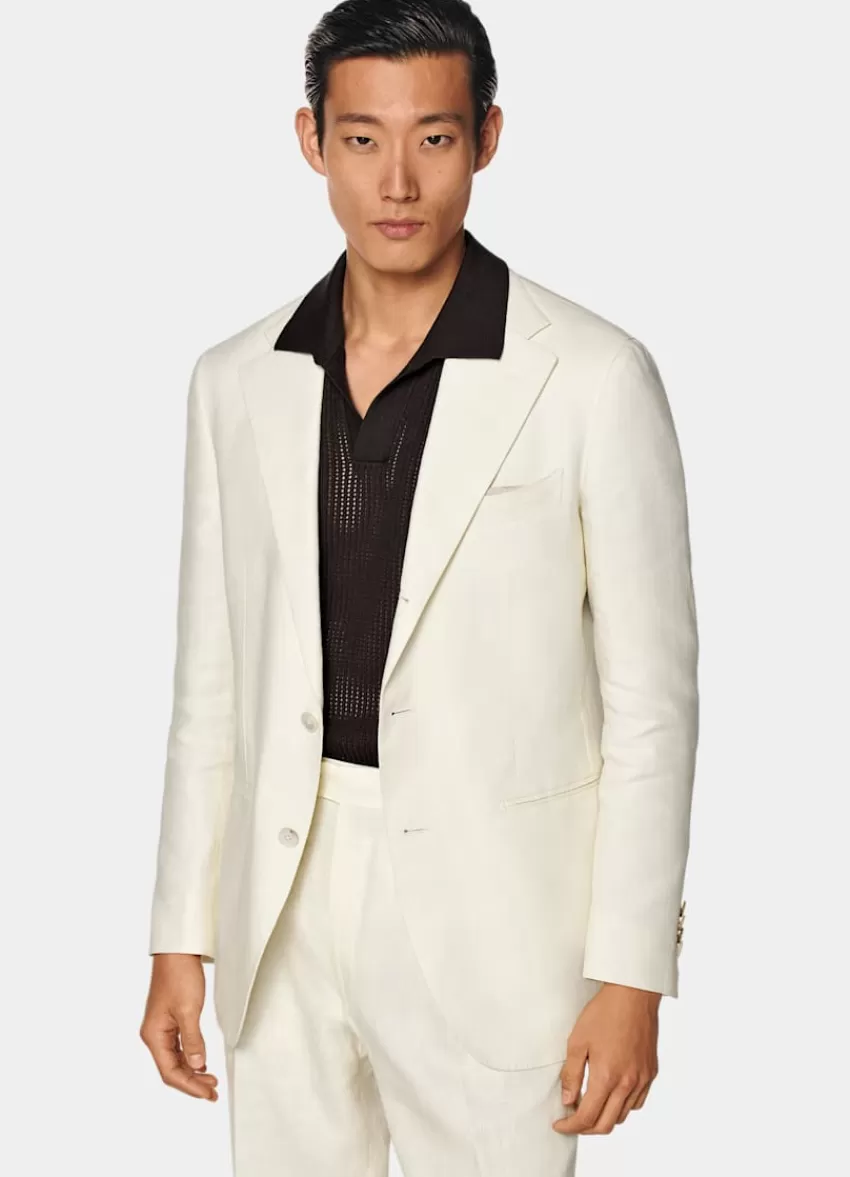 Suitsupply Roma Anzug Off-white Relaxed Fit Aus Pures Leinen | Deutschland Online