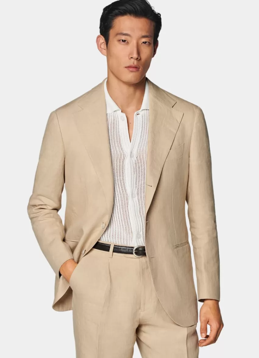 Suitsupply Roma Anzug Sand Relaxed Fit Aus Pures Leinen | Deutschland Best Sale