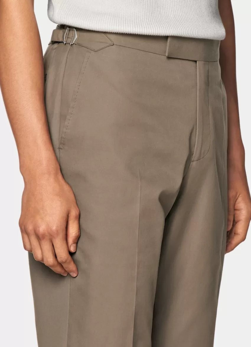Suitsupply Roma Anzug Taupe Relaxed Fit Aus Reine Baumwolle | Deutschland Fashion