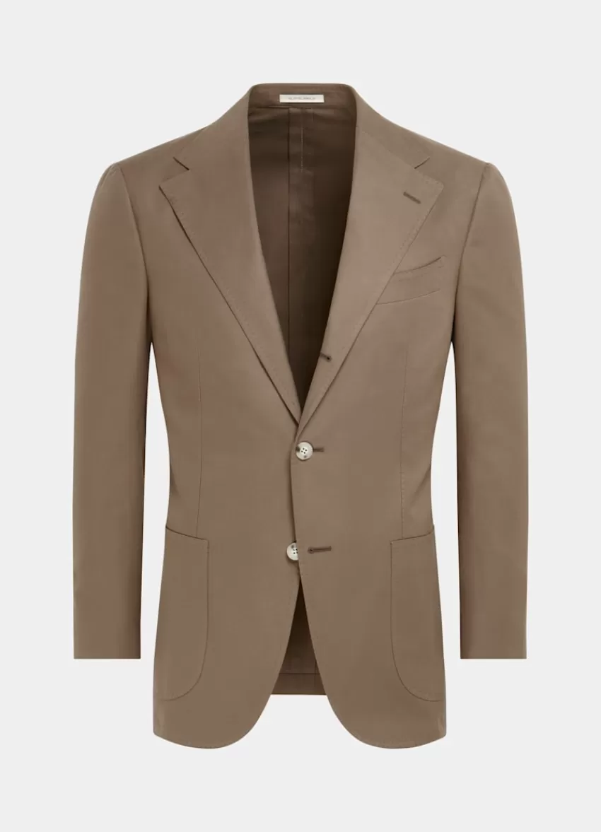 Suitsupply Roma Anzug Taupe Relaxed Fit Aus Reine Baumwolle | Deutschland Fashion
