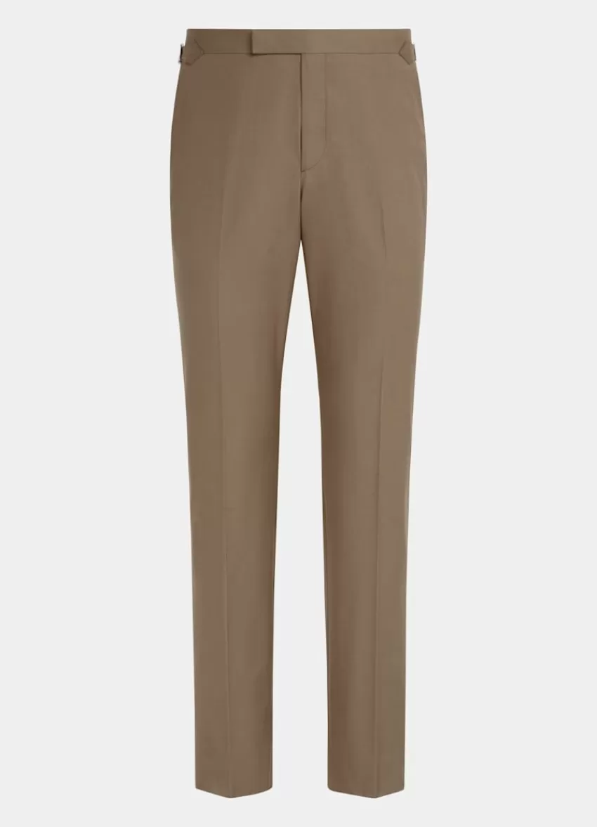 Suitsupply Roma Anzug Taupe Relaxed Fit Aus Reine Baumwolle | Deutschland Fashion