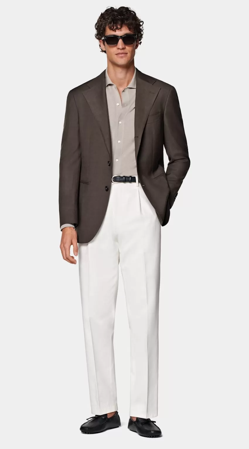 Suitsupply Roma Sakko Dunkelbraun Relaxed Fit Aus Pure S130er Schurwolle | Deutschland Hot