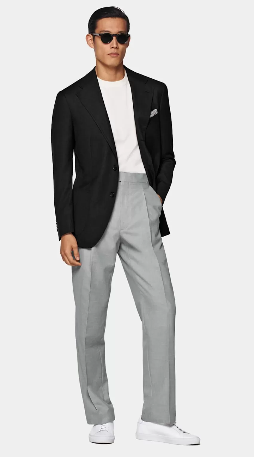 Suitsupply Roma Sakko Dunkelgrau Relaxed Fit Aus Pure S130er Schurwolle | Deutschland Online