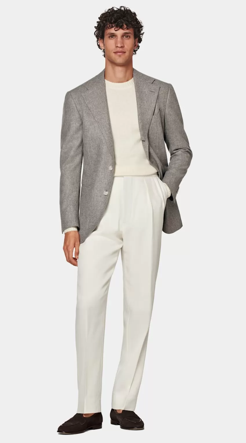 Suitsupply Roma Sakko Taupe Relaxed Fit Aus Circular Schurwolle-Flanell | Deutschland Outlet