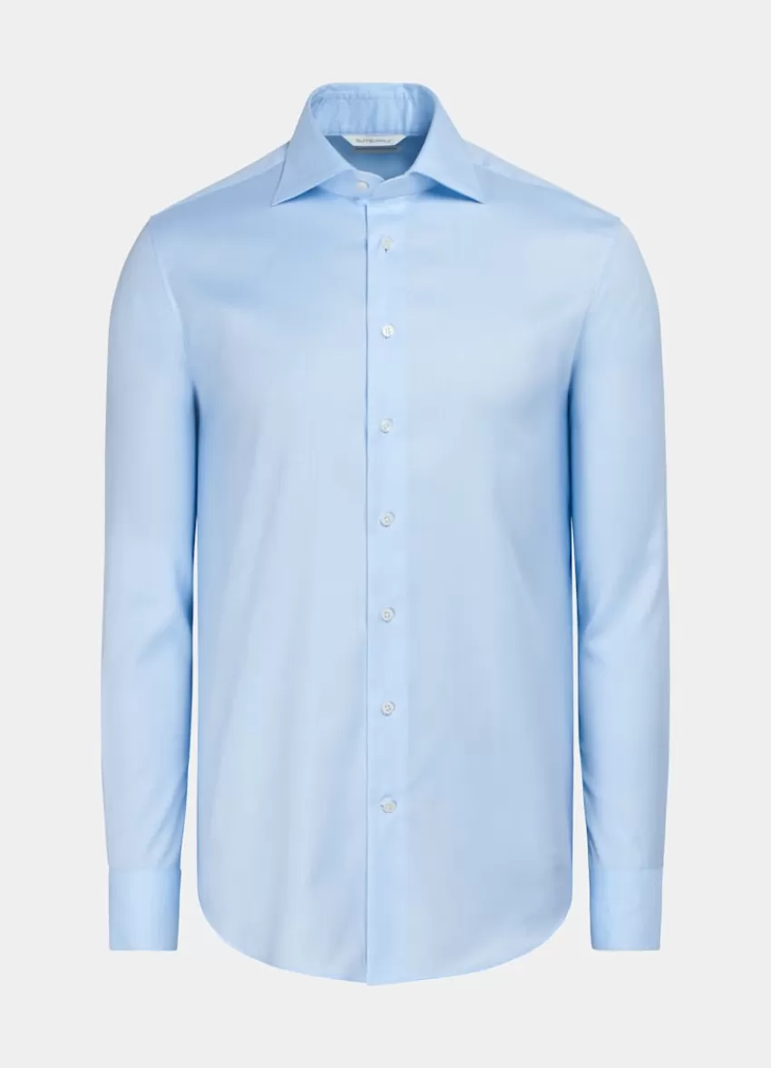 Suitsupply Royal Oxford Hemd Hellblau In Slim Fit Aus Pima-Baumwolle Traveller | Deutschland Best Sale