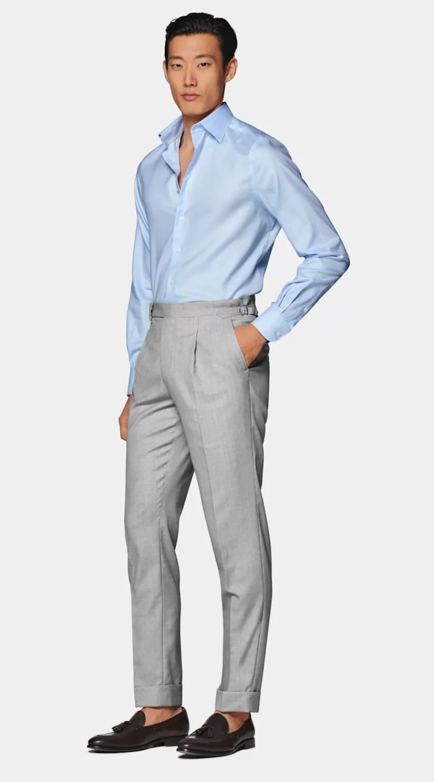 Suitsupply Royal Oxford Hemd Hellblau In Slim Fit Aus Pure Traveller Baumwolle | Deutschland Outlet