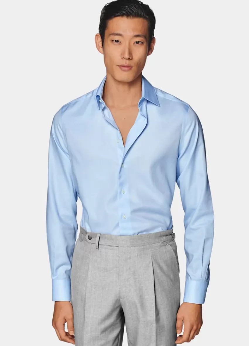 Suitsupply Royal Oxford Hemd Hellblau In Slim Fit Aus Pure Traveller Baumwolle | Deutschland Outlet