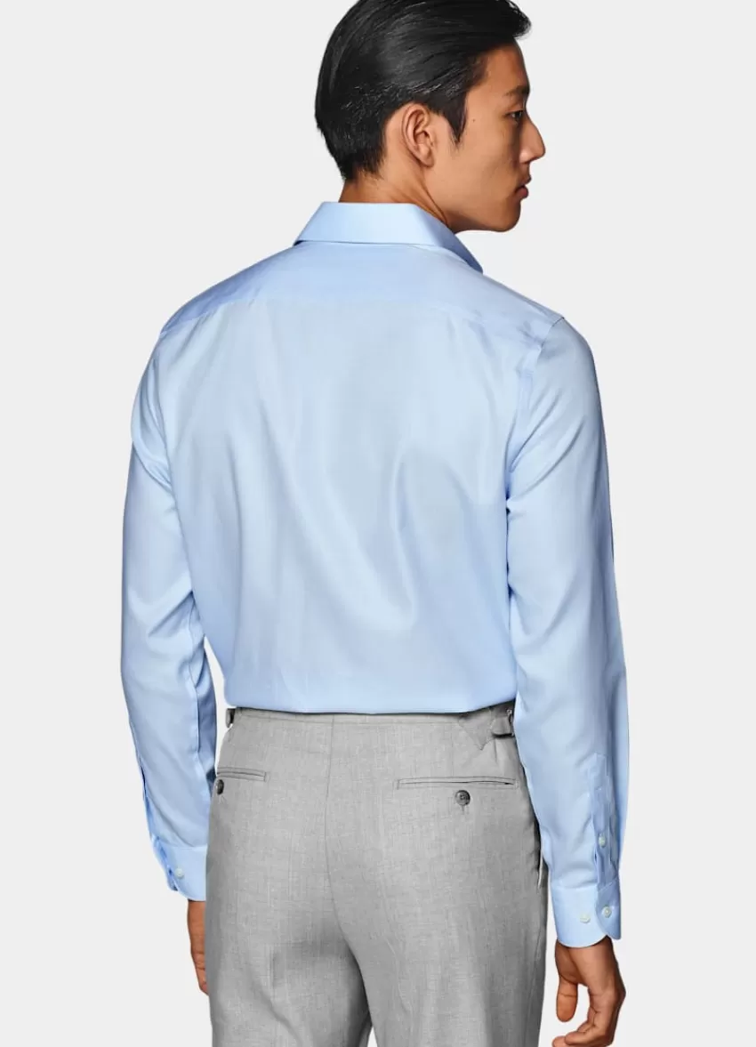 Suitsupply Royal Oxford Hemd Hellblau In Slim Fit Aus Pure Traveller Baumwolle | Deutschland Outlet