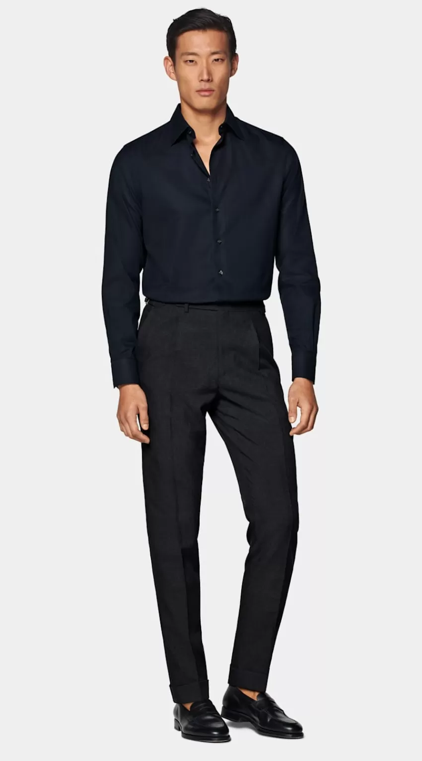 Suitsupply Royal Oxford Hemd Navy In Slim Fit Aus Pima-Baumwolle Traveller | Deutschland Sale