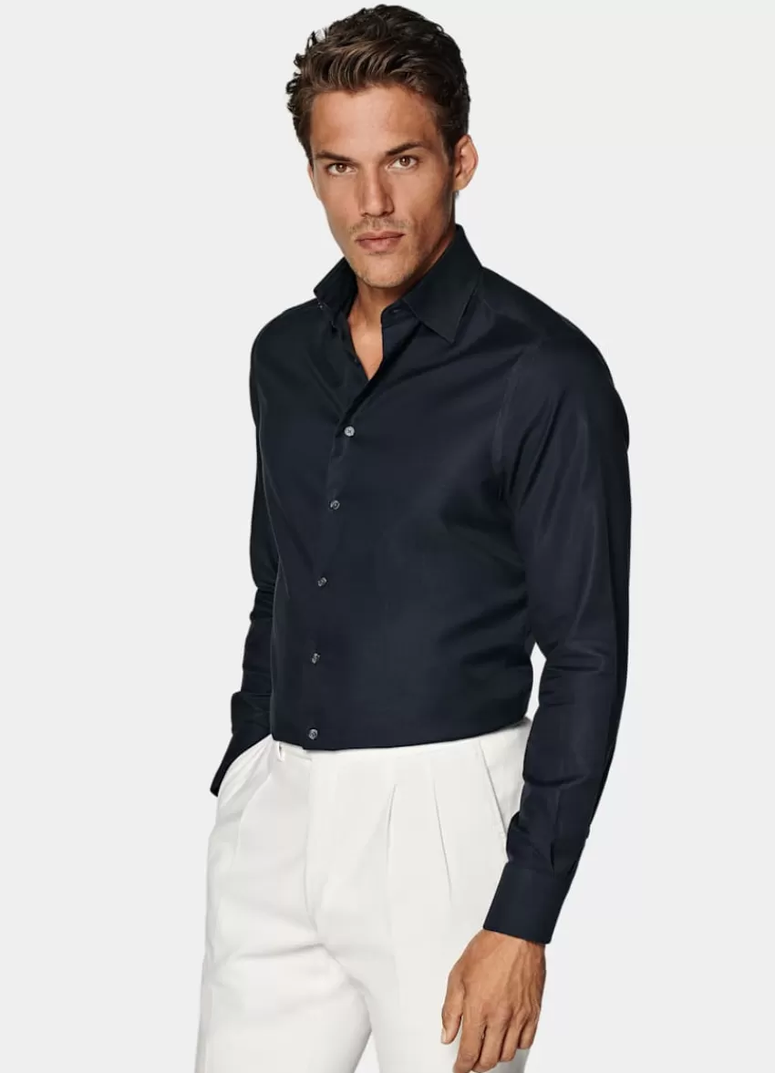 Suitsupply Royal Oxford Hemd Navy In Slim Fit Aus Pure Traveller Baumwolle | Deutschland Cheap