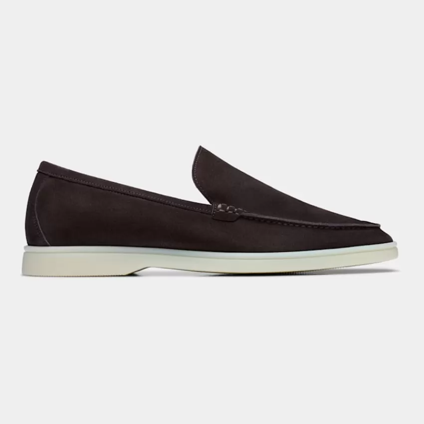 Suitsupply Slipper Dunkelbraun Aus Italienisches Kalbvelours | Deutschland Sale