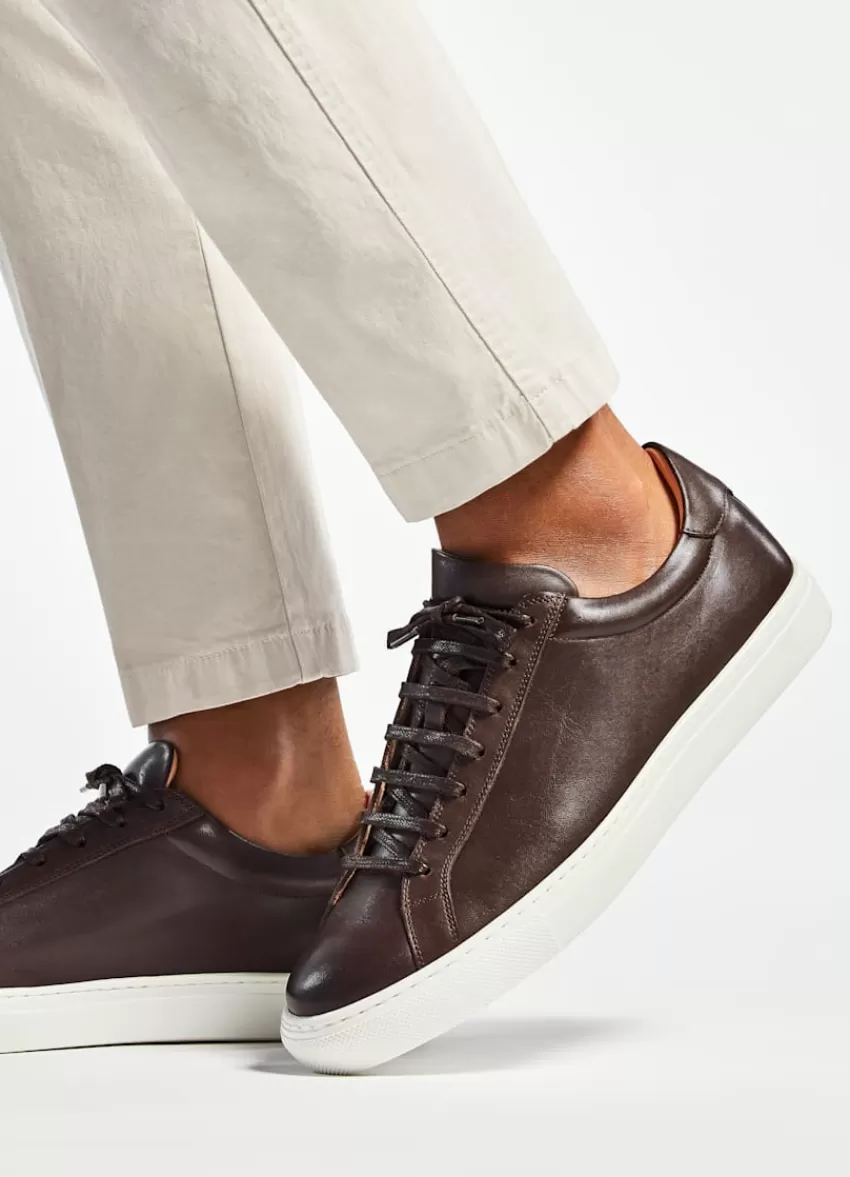 Suitsupply Sneaker Braun Aus Kalbsleder | Deutschland Best Sale