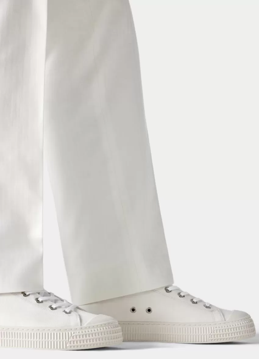 Suitsupply Sneaker Off-white Aus Canvas | Deutschland New