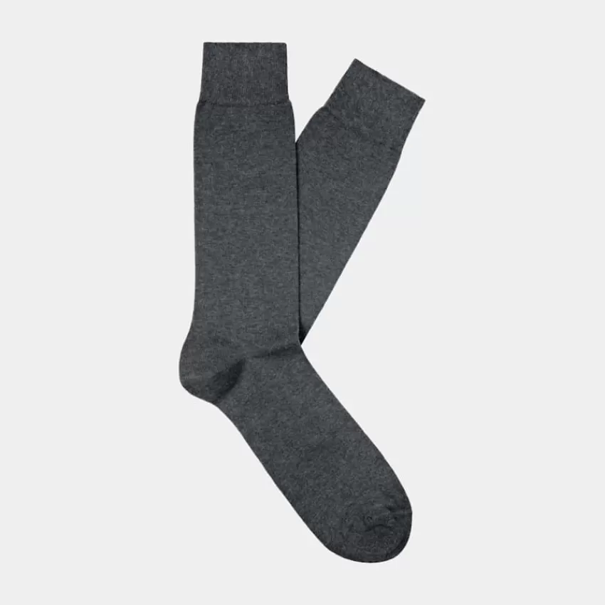 Suitsupply Socken Dunkelgrau Regular Aus Reine Baumwolle | Deutschland Best