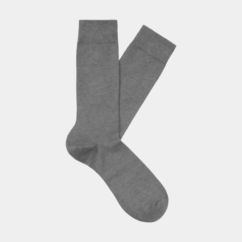 Suitsupply Socken Hellgrau Regular Aus Reine Baumwolle | Deutschland Best Sale