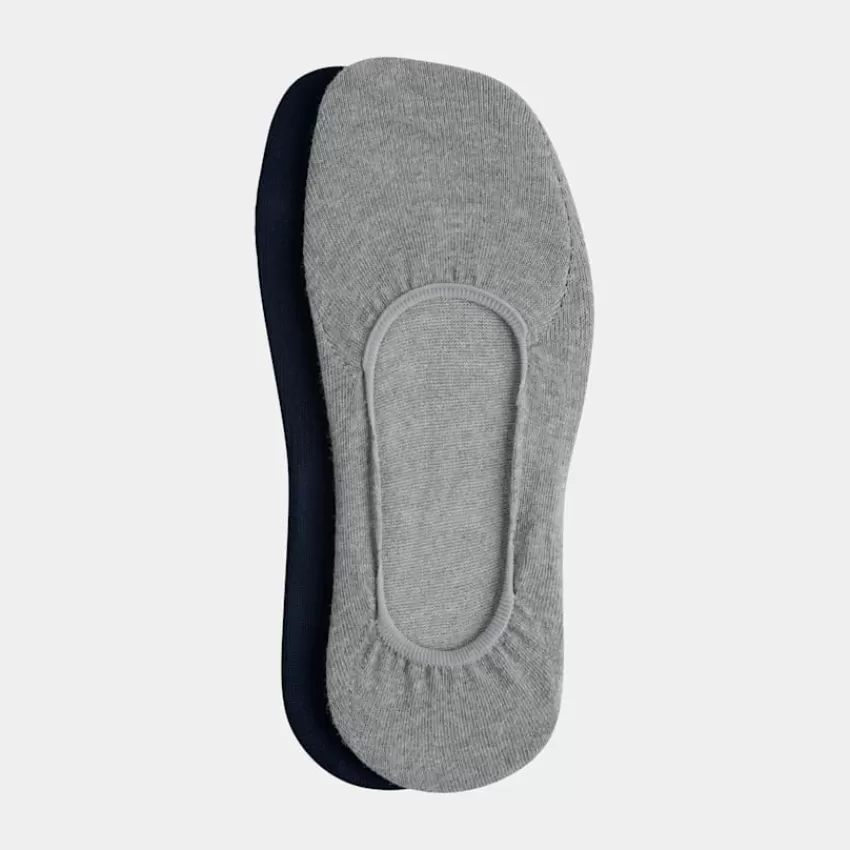 Suitsupply Socken/Füßlinge Blau Und Grau 4er-Pack Aus Reine Baumwolle | Deutschland Cheap