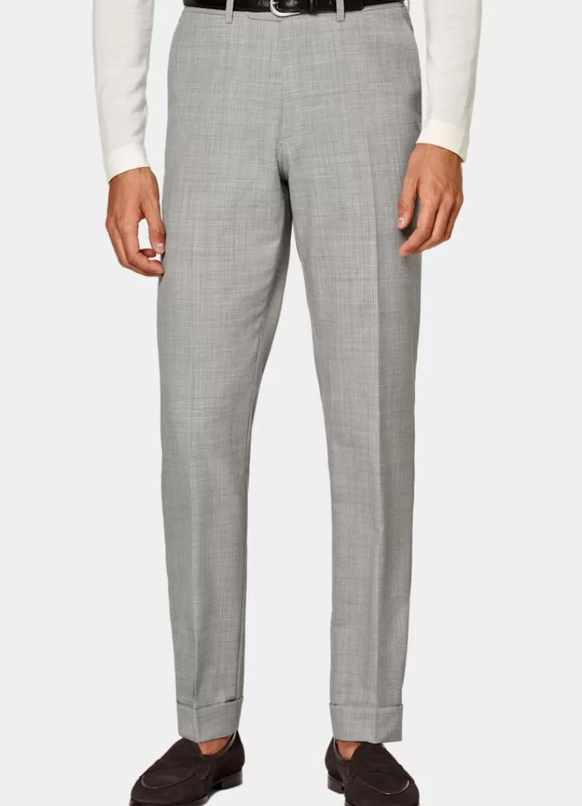 Suitsupply Soho Anzughose Hellgrau Slim Leg Tapered Aus Pure S120er Tropical Schurwolle | Deutschland Cheap
