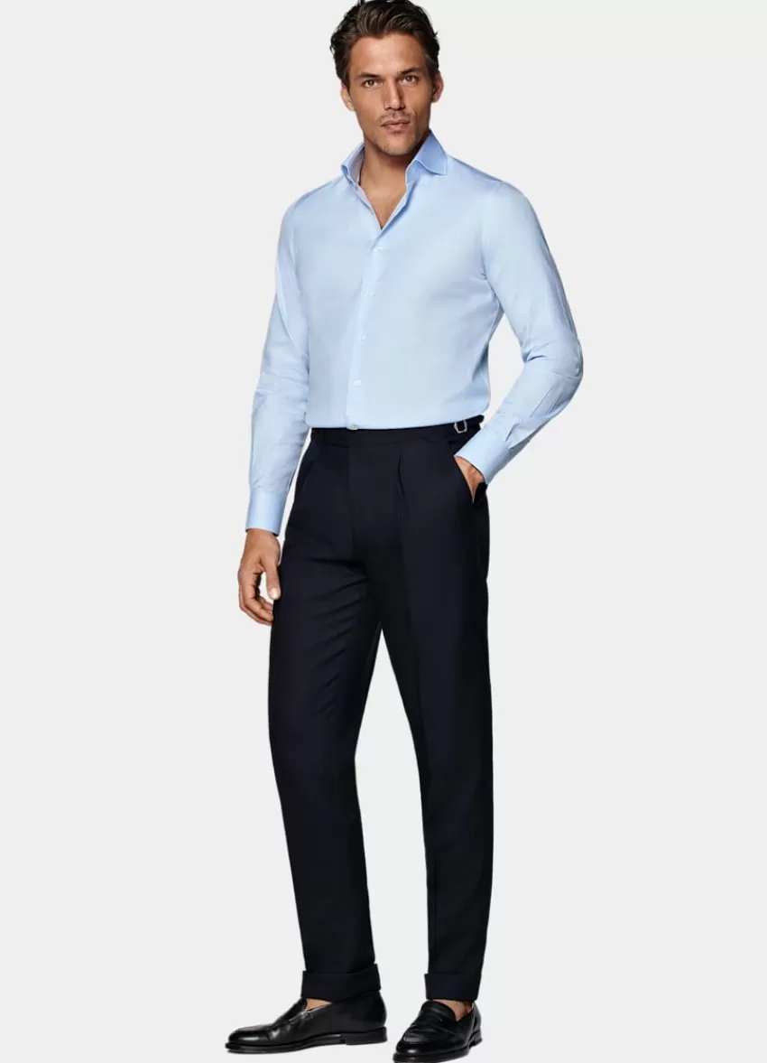 Suitsupply Twill Hemd Hellblau Extra Slim Fit Aus Ägyptische Baumwolle | Deutschland Best